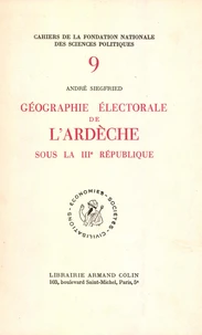 Géographie électorale de l'Ardèche sous la troisième République