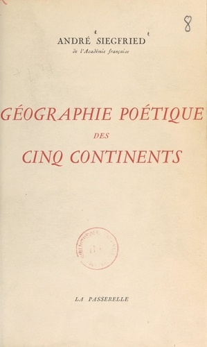 Géographie poétique des cinq continents