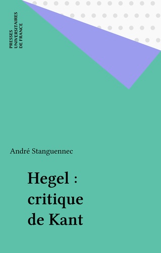 Hegel critique de Kant