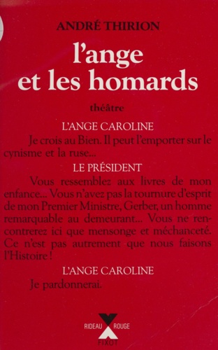 L' Ange et les homards. Comédie dramatique...