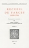 André Tissier - Recueil de farces (1450-1550) Tome 4 : .