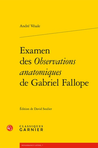 Examen des Observations anatomiques de Gabriel Fallope