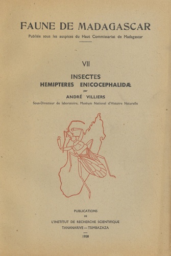 André Villiers - Insectes hémiptères enococephalidae.