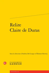 Relire Claire de Duras