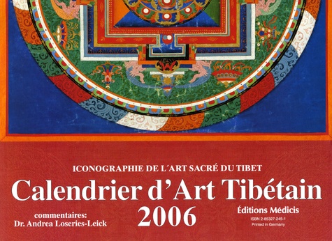 Andrea Loseries-Leick - Calendrier d'Art Tibétain 2006 - Iconographie de l'Art Sacré du Tibet.