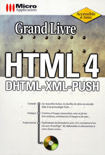 Andrea Misera et Christoph Stuhrmann - Grand Livre Html 4.0 Et Html Dynamique. Avec Cd-Rom.
