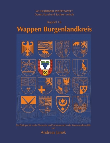 Wappen Burgenlandkreis. Deutschland und Sachsen-Anhalt
