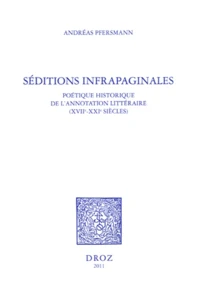Séditions infrapaginales