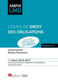 Cours de droit des obligations