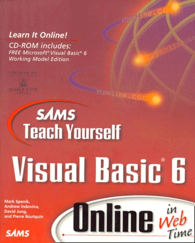 Andrew Indovina et Mark Spenik - Visual Basic 6. Cd-Rom Included.