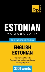 Estonian vocabulary for English speakers - 3000 words