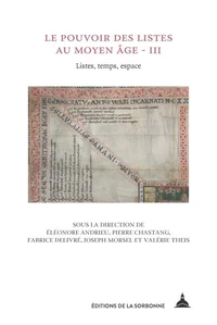 Le pouvoir des listes au Moyen Age