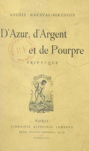 D'azur, d'argent et de pourpre