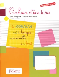Cahier d'écriture perfectionnement