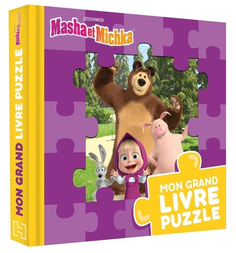 Mon grand livre puzzle Masha et Michka