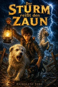 Der Sturm reißt den Zaun