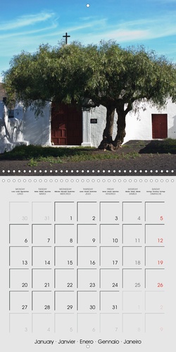 CALVENDO Places  Lanzarote – Île aux volcans (Calendrier mural 2020 300 × 300 mm Square). Un voyage photographique sur l'île de Lanzarote (Calendrier mensuel, 14 Pages )
