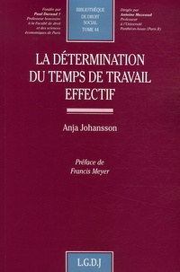 Anja Johansson - La détermination du temps de travail effectif.