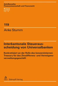 Interkantonale Steuerausscheidung von Universalbanken
