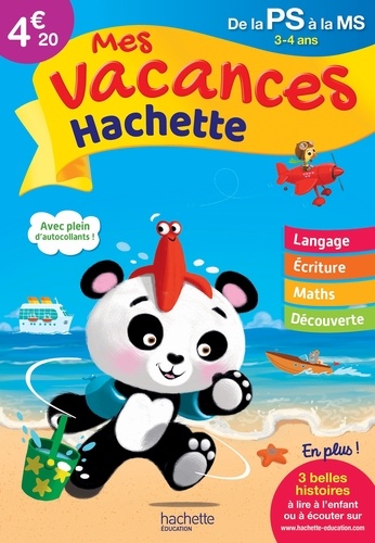 Mes vacances Hachette de la PS à la MS  Edition 2017