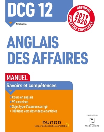 Anna Houston - DCG 12 Anglais des affaires - Manuel - Réforme Expertise comptable 2019-2020.