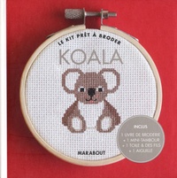 Anna Lena - Koala - Inclus 1 livre de broderie + 1 mini-tambour + 1 toile & des fils + 1 aiguille.