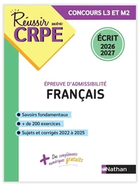 Français épreuve d'admissibilité L3 et M2