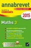 Annales Annabrevet 2015 Maths 3e - sujets et corrigés du brevet.