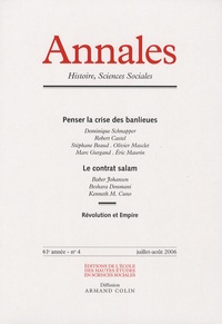 Jacques Poloni-Simard - Annales Histoire, Sciences Sociales N° 4, juillet-août 2 : Penser la crise des banlieues - Le contrat salam.