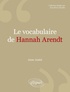 Anne Amiel - Le vocabulaire de Hannah Arendt.