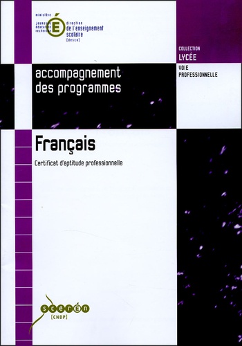 Anne Armand - Francais - Certificat d'aptitude professionnelle.