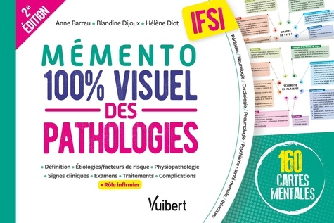 Mémento 100% visuel des pathologies IFSI. 160 cartes mentales 2e édition