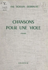 Chansons pour une viole