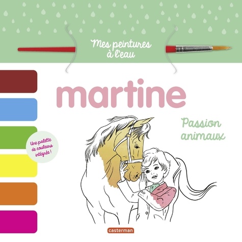 Martine, passion animaux. Avec un pinceau et une palette de couleurs