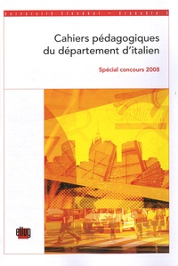 Anne Camus-Puggioni - Cahiers pédagogiques du département italien de l'Université Stendhal Grenoble n° 5 - Spécial concours 2008.