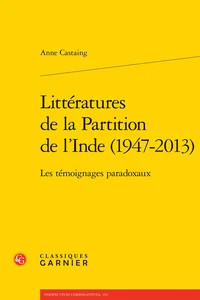 Littératures de la Partition de l'Inde (1947-2013)