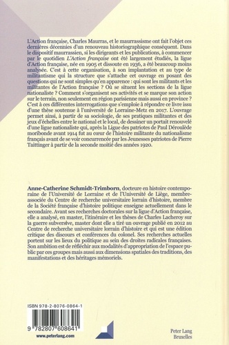 La ligue d’Action française (1905-1936). Organisations, lieux et pratiques militantes