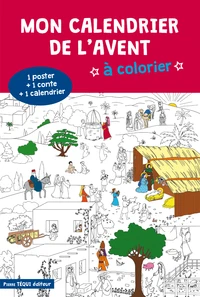 Mon calendrier de l'avent à colorier