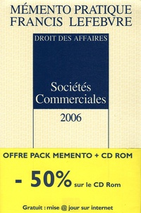 Anne Charvériat et Alain Couret - Pack Sociétés Commerciales - Mémento+CD Rom. 1 Cédérom