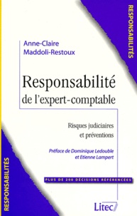 Anne-Claire Madolli-Restoux - Responsabilité de L'expert-comptable - Risques judiciaires et préventions.