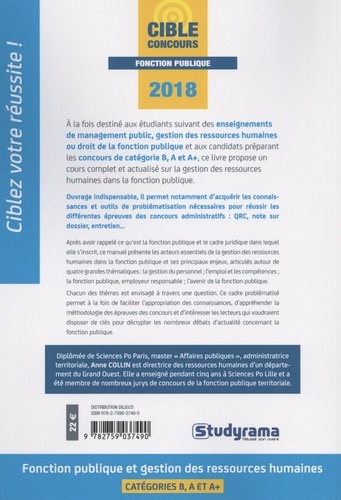 Fonction publique et gestion des ressources humaines  Edition 2018