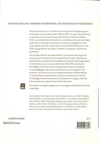 Architecture 68. Panorama international des renouveaux pédagogiques