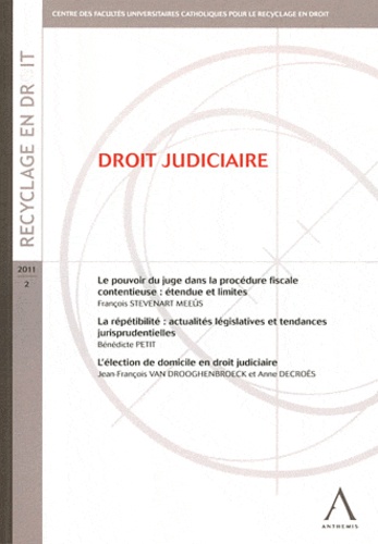 Anne Decroës et Bénédicte Petit - Droit judiciaire.