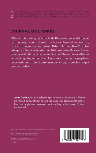 Journal de l'après. Survivre à la mort de son enfant