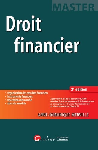 Anne-Dominique Merville - Droit financier.