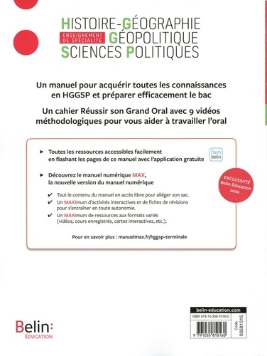 Histoire-Géographie Géopolitique Sciences Politiques Tle  Edition 2020