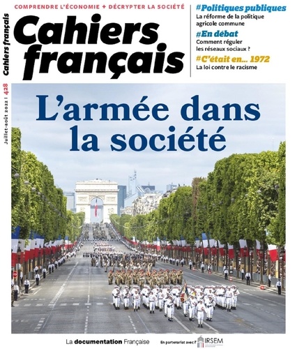 Cahiers français N° 428, juillet-août 2022 L'armée dans la société