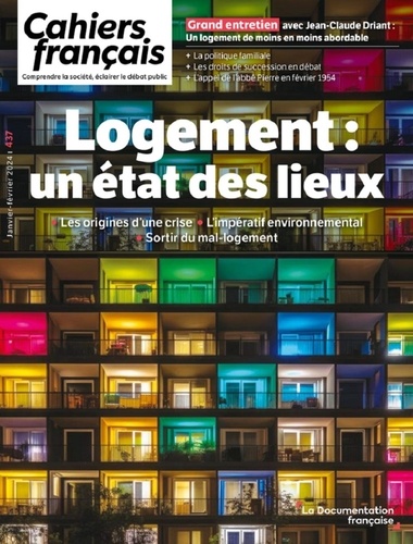 Cahiers français N° 437, Janvier-février 2024 Logement : un état des lieux