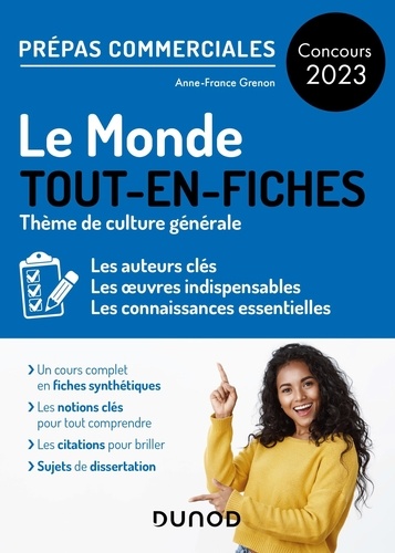 Le Monde tout-en-fiches. Concours Prépas commerciales  Edition 2023