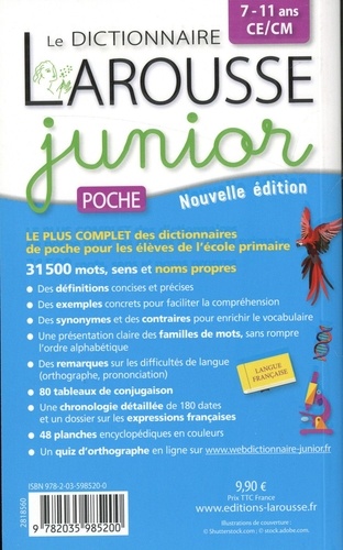 Dictionnaire Larousse junior poche CE/CM